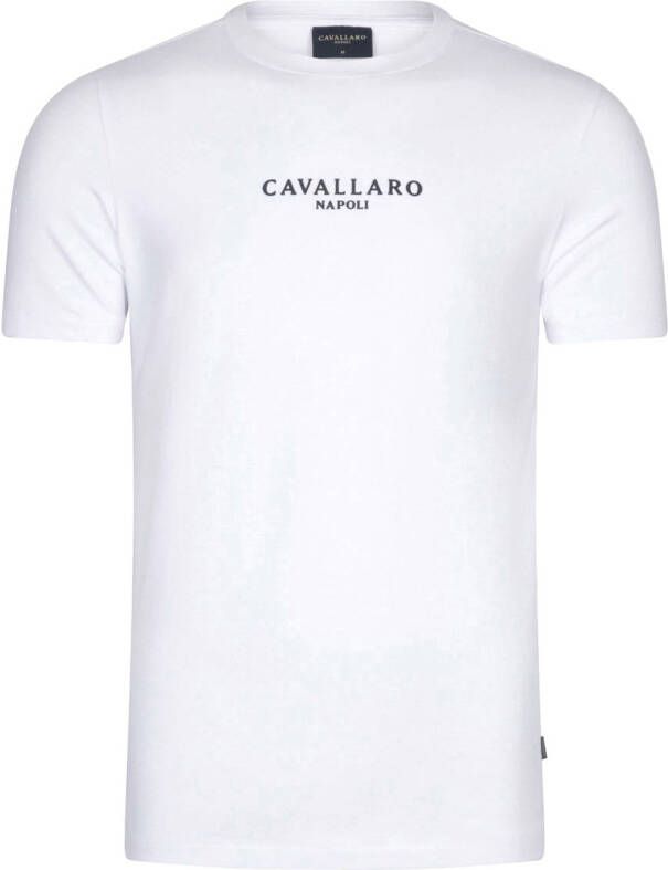 Cavallaro Napoli T-shirt Bari met logo white