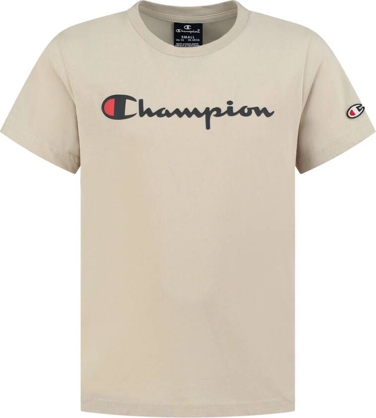 Champion T-shirt Beige T-shirt Jongens