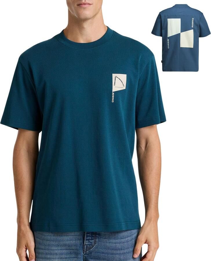 CHASIN Heren Polo's & T-shirts 52110088_reco Petrol - Foto 8