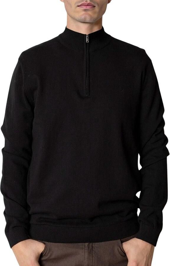 Clean Cut Copenhagen Claude Half Zip Knit Sweater Heren