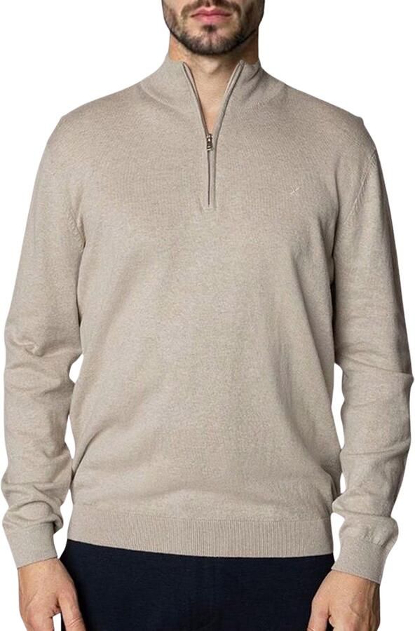 Clean Cut Copenhagen Claude Half Zip Knit Sweater Heren