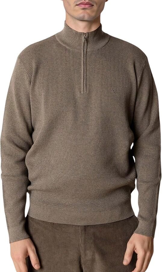 Clean Cut Copenhagen Oscar Knit Half Zip Sweater Heren
