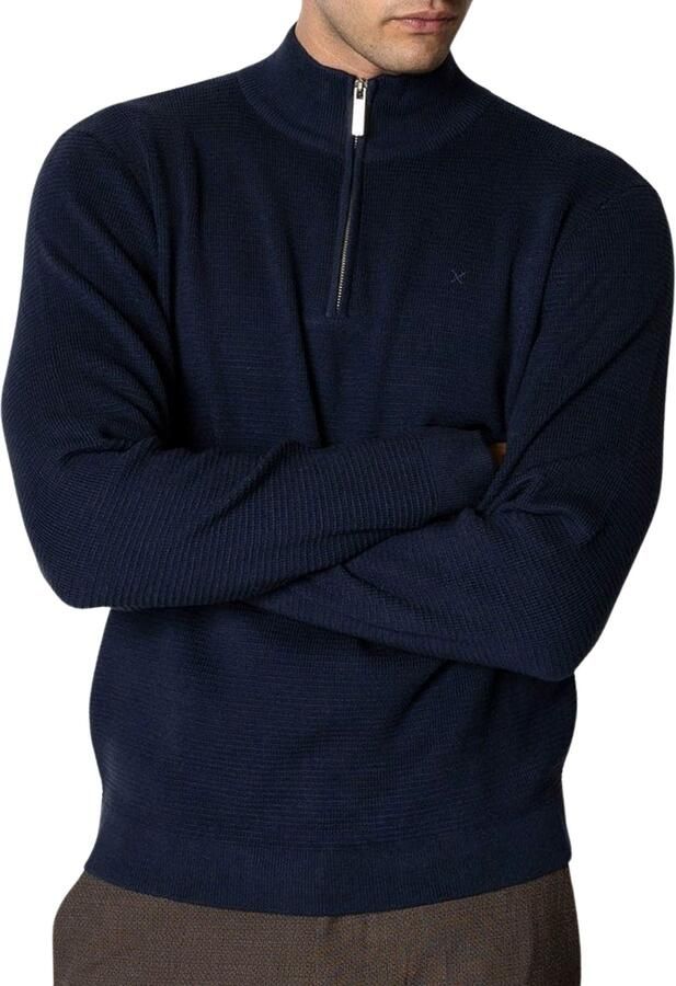 Clean Cut Copenhagen Oscar Knit Half Zip Sweater Heren