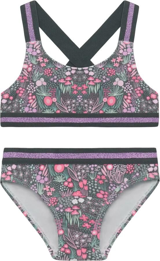 Color kids Contrast Straps Bikini Meisjes