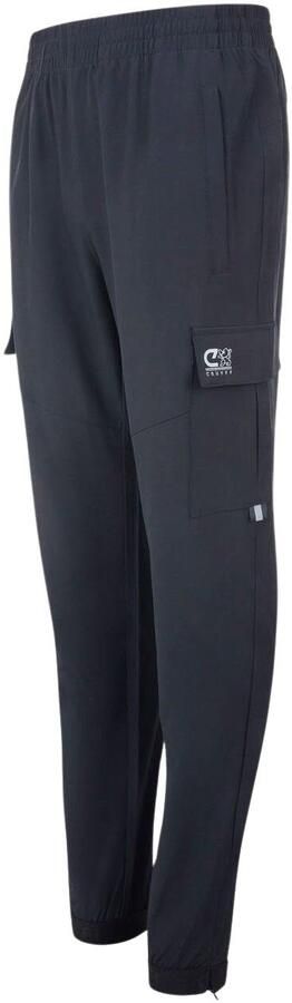 Cruyff cargobroek zwart Sportbroek Jongens Meisjes Polyester Effen 140