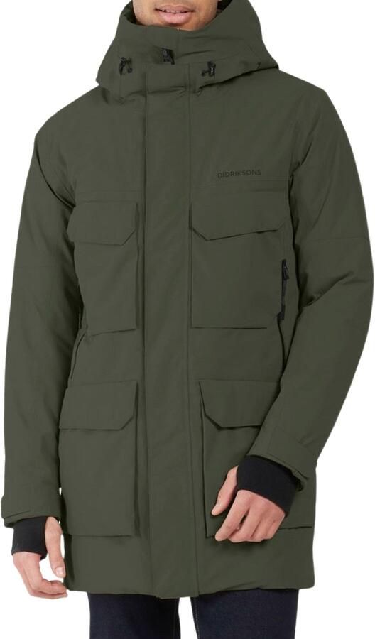 Didriksons Parka Jas Parka Drew Olijfgroen