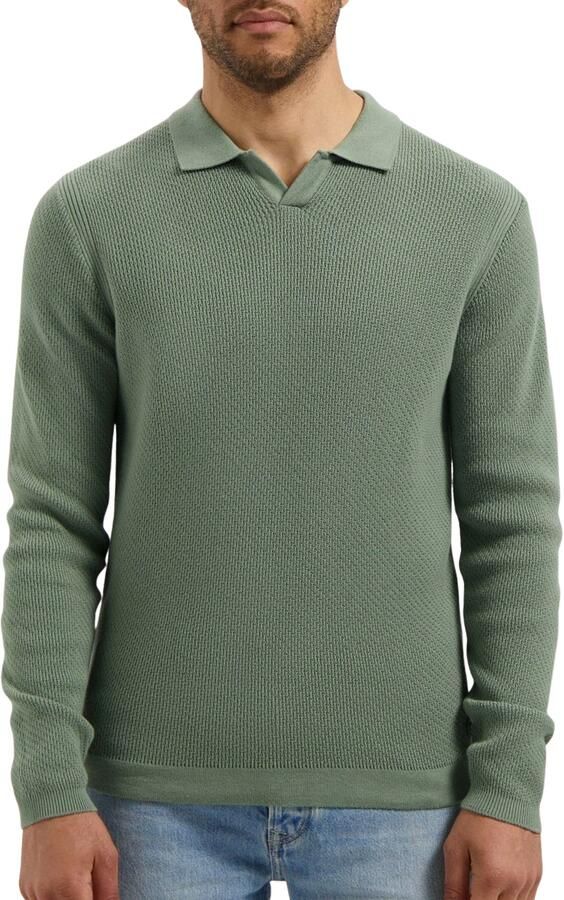 Dstrezzed Kostas Knitted Longsleeve Polo Heren