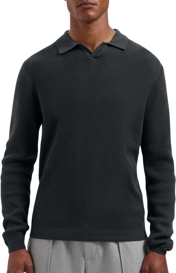 Dstrezzed Kostas Knitted Longsleeve Polo Heren