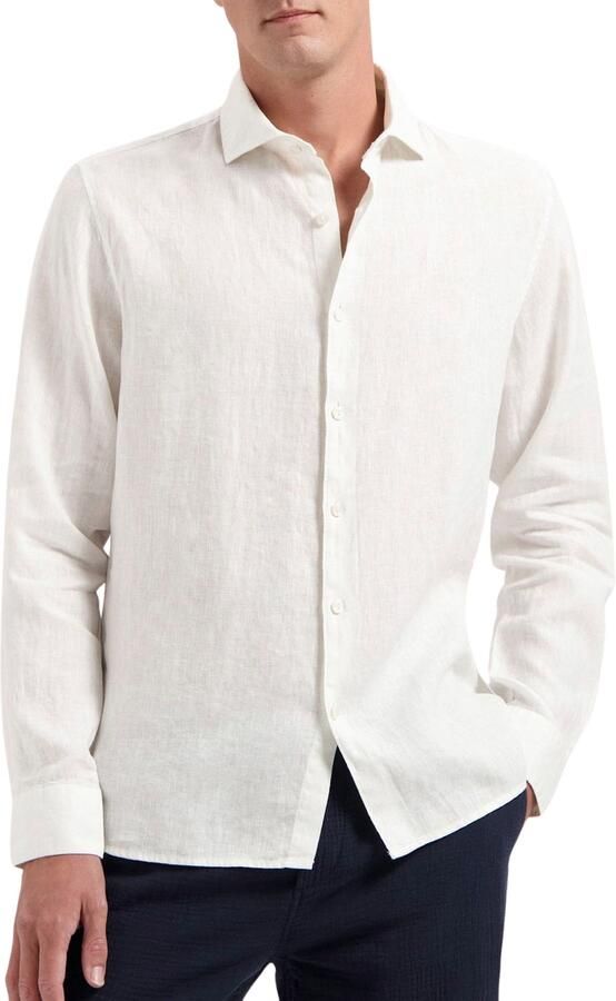 Dstrezzed Jagger Overhemd Lange Mouw Stijlvol White Heren