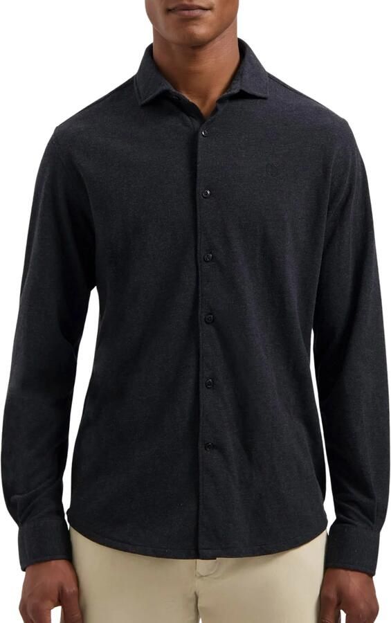 Dstrezzed casual overhemd pique zwart - Foto 4