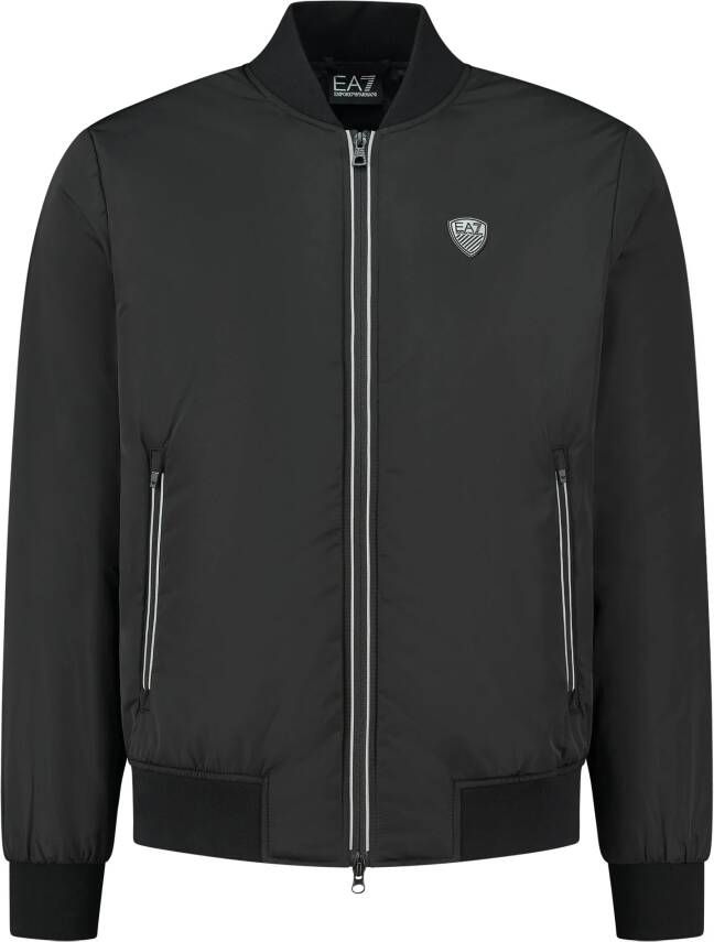 Emporio Armani EA7 Zwarte Bomberjack Buitenkleding Heren Black Heren