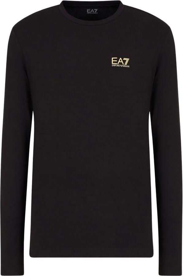 EA7 Emporio Armani Shirt met lange mouwen en labelprint