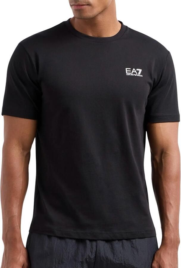 Ea7 Emporio Armani T-shirt Pima Cotton Core ID T-Shirt Black White