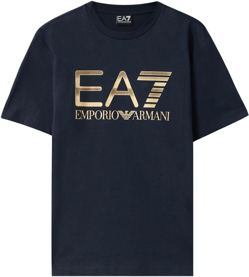 EA7 Logo Series Oversized Logo Crew T-shirt Heren