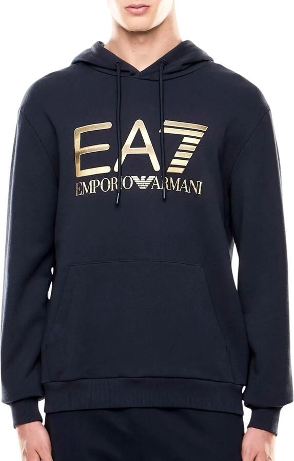 EA7 Logo Series Oversized Logo Hoodie Heren
