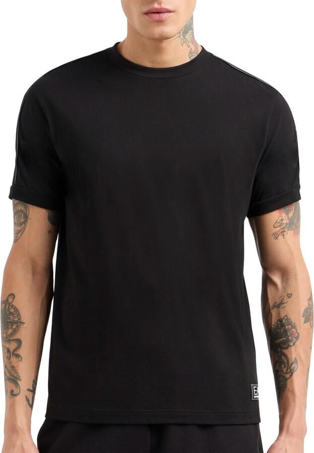 Emporio Armani EA7 T-shirt Korte Mouw Schouderstreep T-shirt