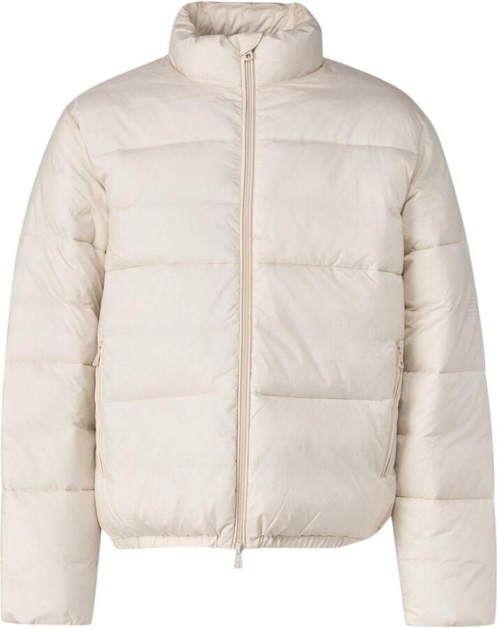 Emporio Ar i EA7 Effen Logo Rits Donsjas Beige