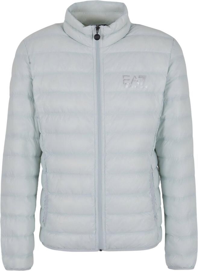 Emporio Armani EA7 Logo Donzen Jas Ice Flow Lente Zomer 2024 Blue Heren