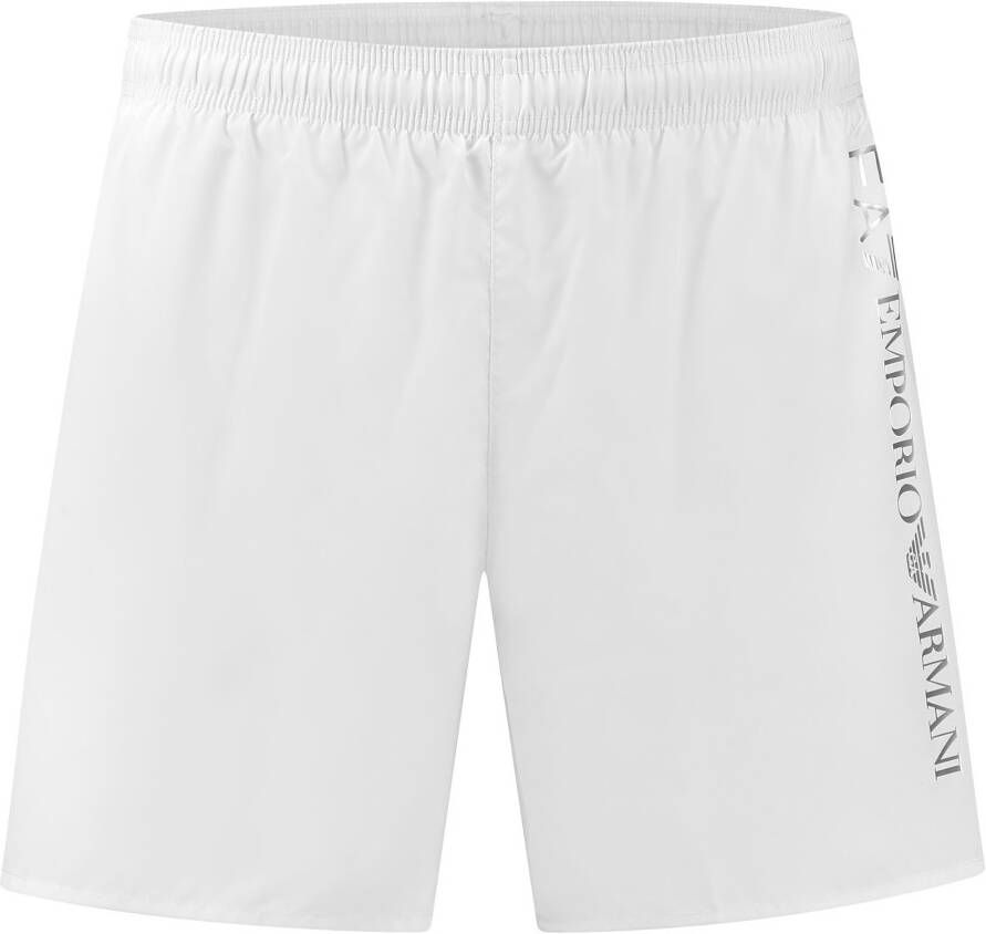 Emporio Armani EA7 Logo Swim Shorts White- Heren White