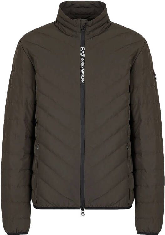 EA7 Emporio Armani Donsjack met labelpatch model 'CarryO. Matt'