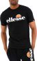 Ellesse Zwarte Logo Print Korte Mouw T-shirt Black Heren - Thumbnail 1