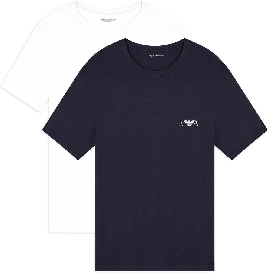 Emporio Armani Bold Monogram Crew Neck Shirt Heren (2-pack)