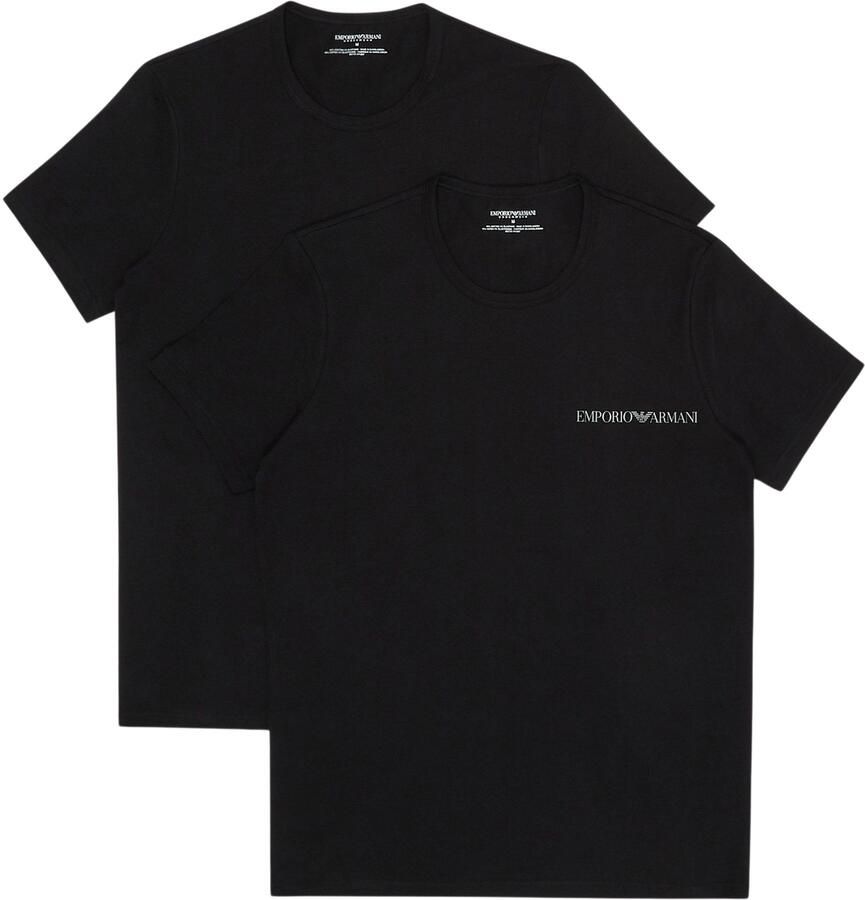Emporio Armani Core Logo Crew Shirts Heren (2-pack)