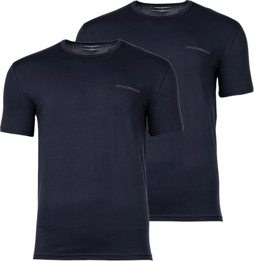 Emporio Armani Pyjama's nachthemden Set van 2 lounge-T-shirts