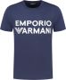 Emporio Armani Short Sleeve Shirts Blauw Heren - Thumbnail 2
