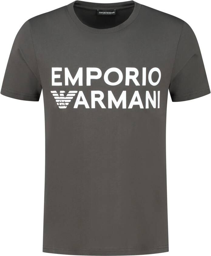 Emporio Armani Short Sleeve Shirts Grijs Heren