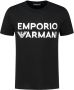 Emporio Armani Short Sleeve Shirts Zwart Heren - Thumbnail 2