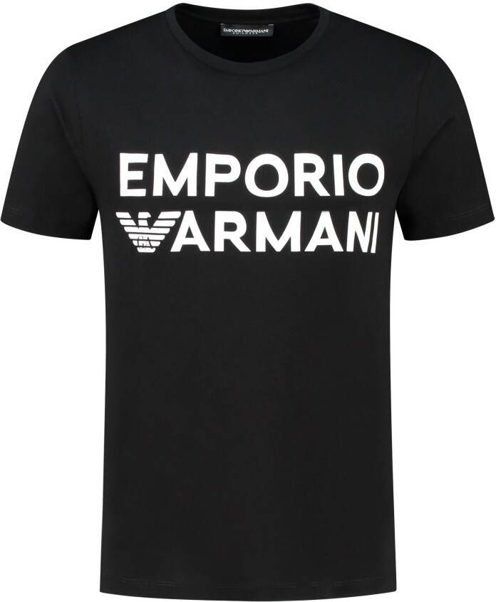 Emporio Armani Short Sleeve Shirts Zwart Heren