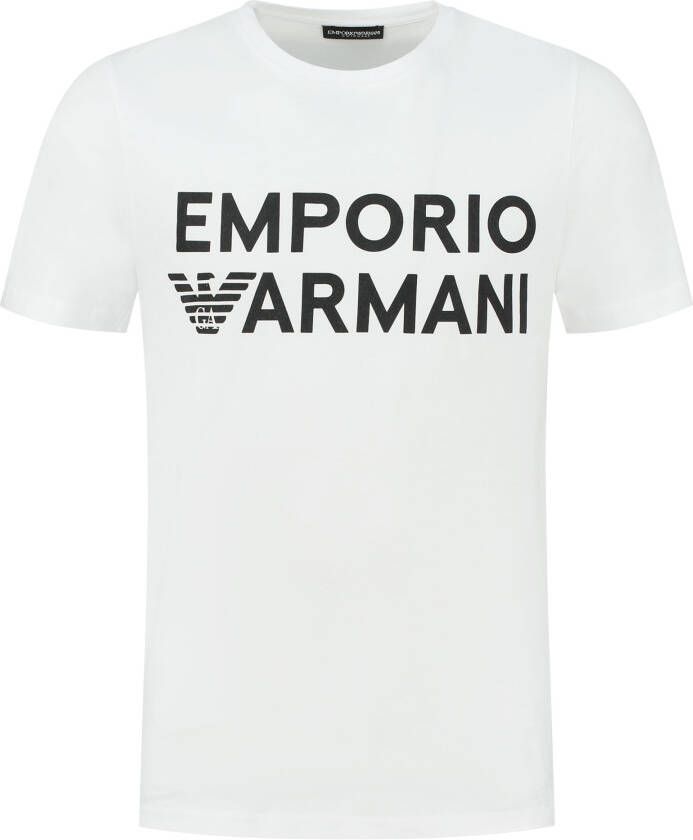 Emporio Armani Short Sleeve Shirts Wit Heren