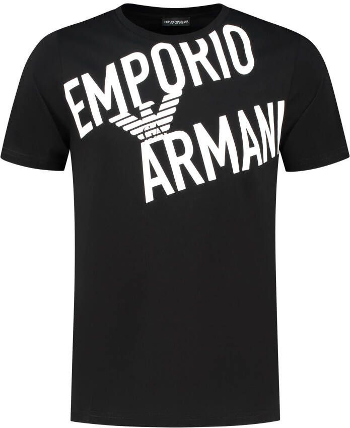 Emporio Armani Short Sleeve Shirts Zwart Heren