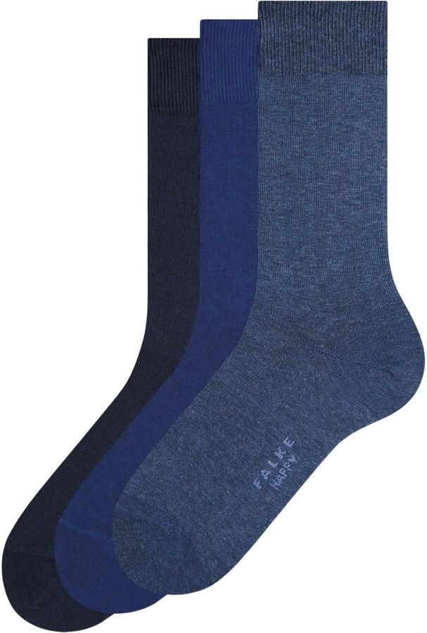 Falke Sokken met labeldetail in een set van 3 paar model ' HAPPY'