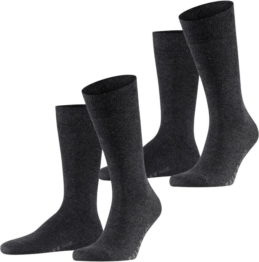 Falke Socks Swing Sokken 2-Pack Antraciet