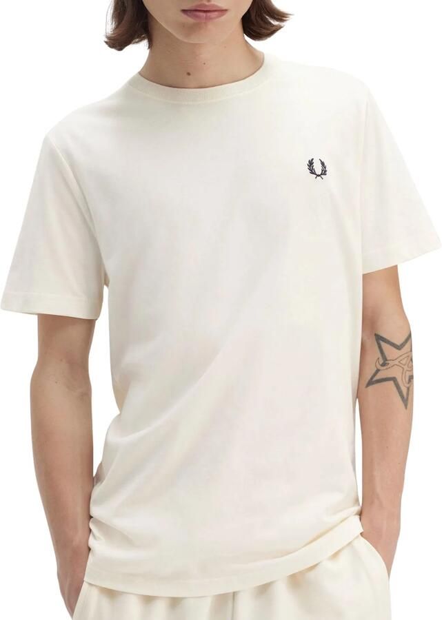 Fred Perry Beige Crew Neck T-Shirt Beige Heren - Foto 2