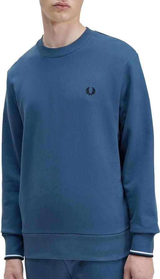 Fred Perry Heren Truien & Vesten Crew Neck Sweatshirt Blue Heren - Foto 2