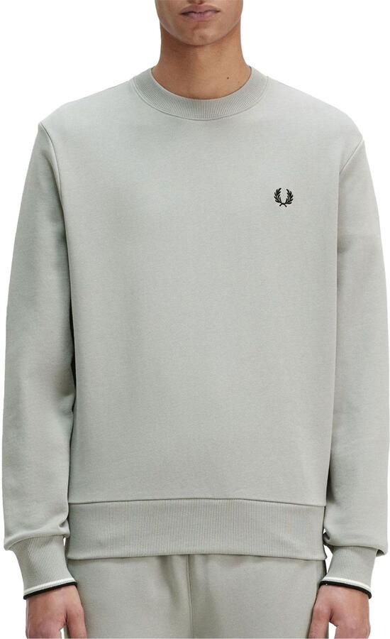 FRED PERRY Heren Truien & Vesten Crew Neck Sweatshirt Beige - Foto 3