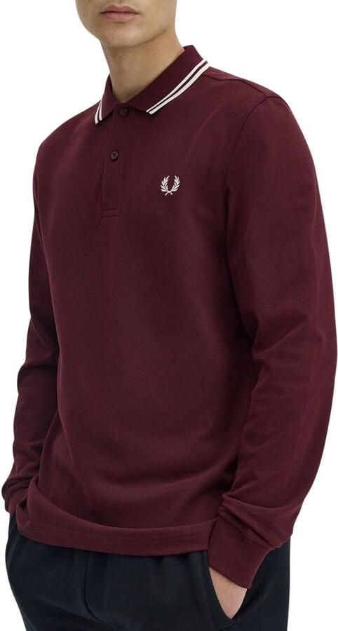 Fred Perry Polo Shirt Lange Mouw LS TWIN TIPPED SHIRT - Foto 2