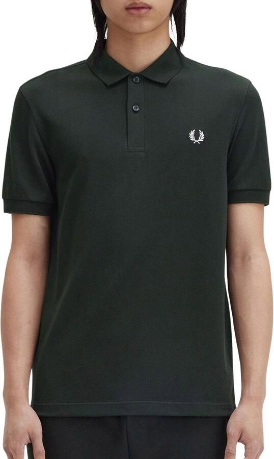 Fred Perry Core Short Sleeve Polo Shirt Green- Heren Green