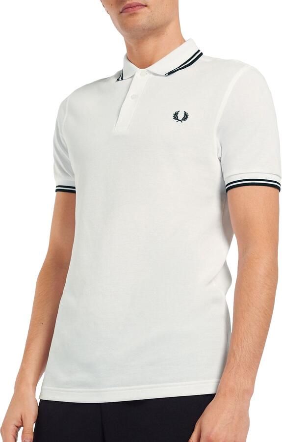 Fred Perry Twin Tipped Short Sleeve Polo Shirt Heren Black- Heren Black - Foto 6