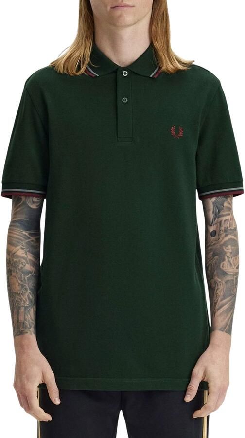 Fred Perry Polo Shirt Korte Mouw TWIN TIPPED SHIRT - Foto 6