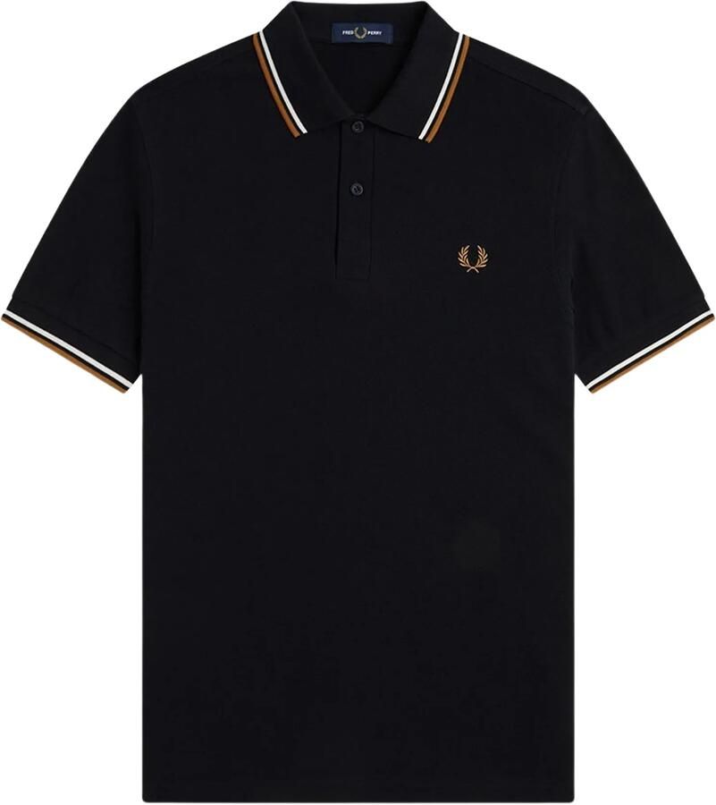 Fred Perry Polo Shirt Korte Mouw TWIN TIPPED SHIRT