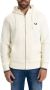 Fred Perry Capuchonkatoenritssweatshirt Beige Heren - Thumbnail 1