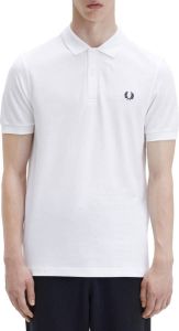 Fred Perry Witte Polo Plain T-shirts en Polos Wit Heren