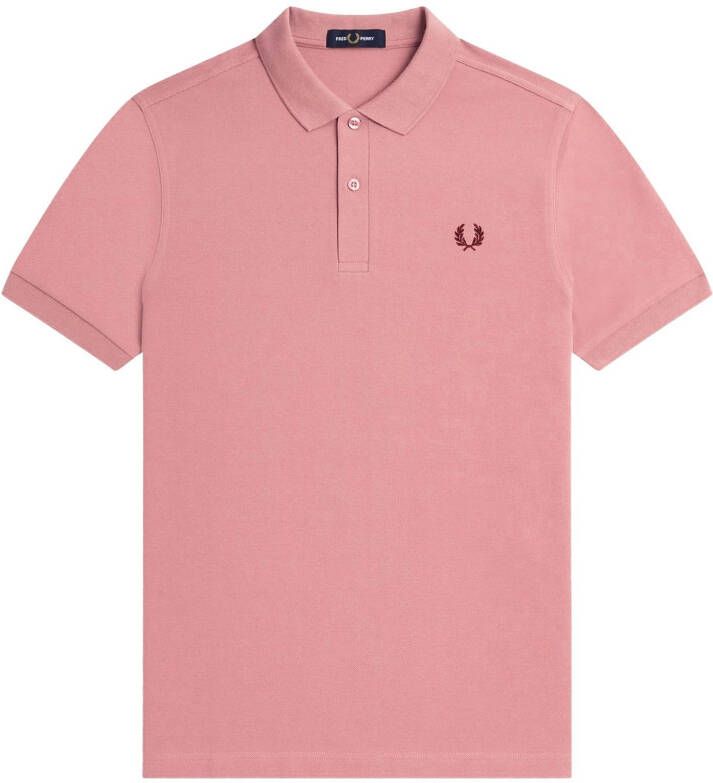 Fred Perry Roze Katoenen Piqué Polo Shirt Pink Heren