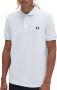 FRED PERRY Heren Polo's & T-shirts Plain Shirt Lichtblauw - Thumbnail 2