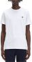 FRED PERRY Heren Polo's & T-shirts Ringer T-shirt Wit - Thumbnail 4