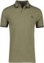 Fred Perry Katoenen Polo met Dubbele Streep Green Heren - Thumbnail 2